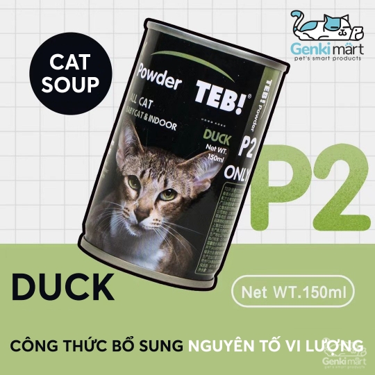 Soup dinh dưỡng cao cấp cho mèo Teb P - Series