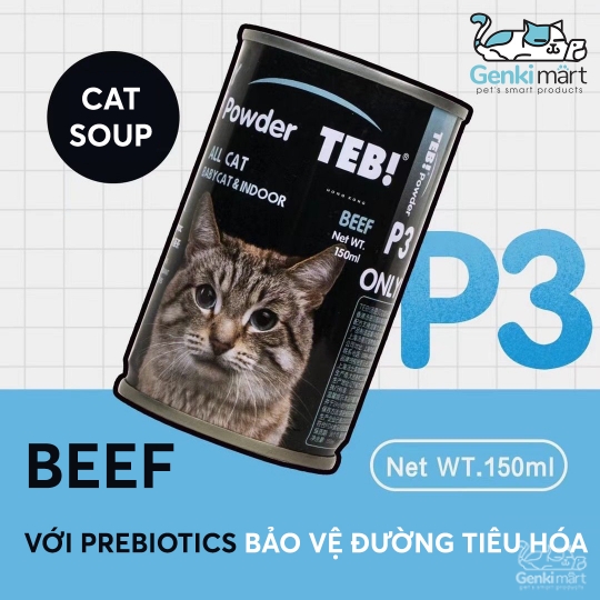 Soup dinh dưỡng cao cấp cho mèo Teb P - Series