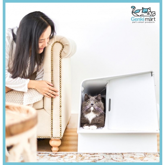 Petkit White Villa - Nhà vệ sinh cho mèo sang chảnh, chống vương cát